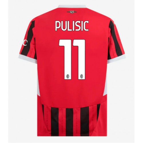 Moški Nogometni dresi AC Milan Christian Pulisic #11 Domači 2024-25 Kratek Rokav